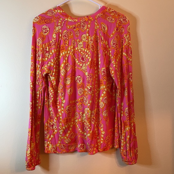 Lilly Pulitzer pink & gold top! ✨🌴 - Picture 7 of 8